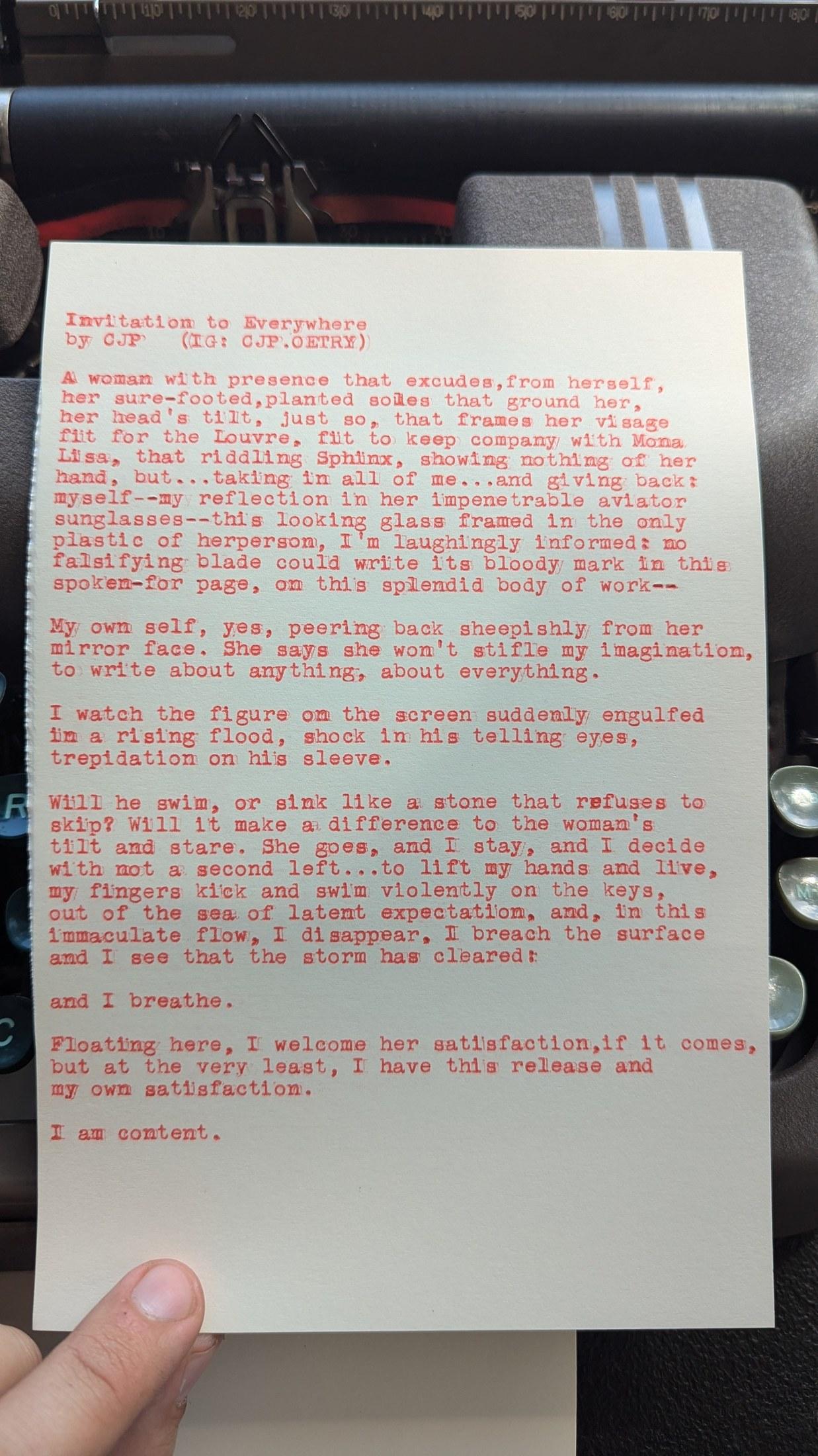 Additional archive image for Invitation to Everywhere by Chris the Poet
