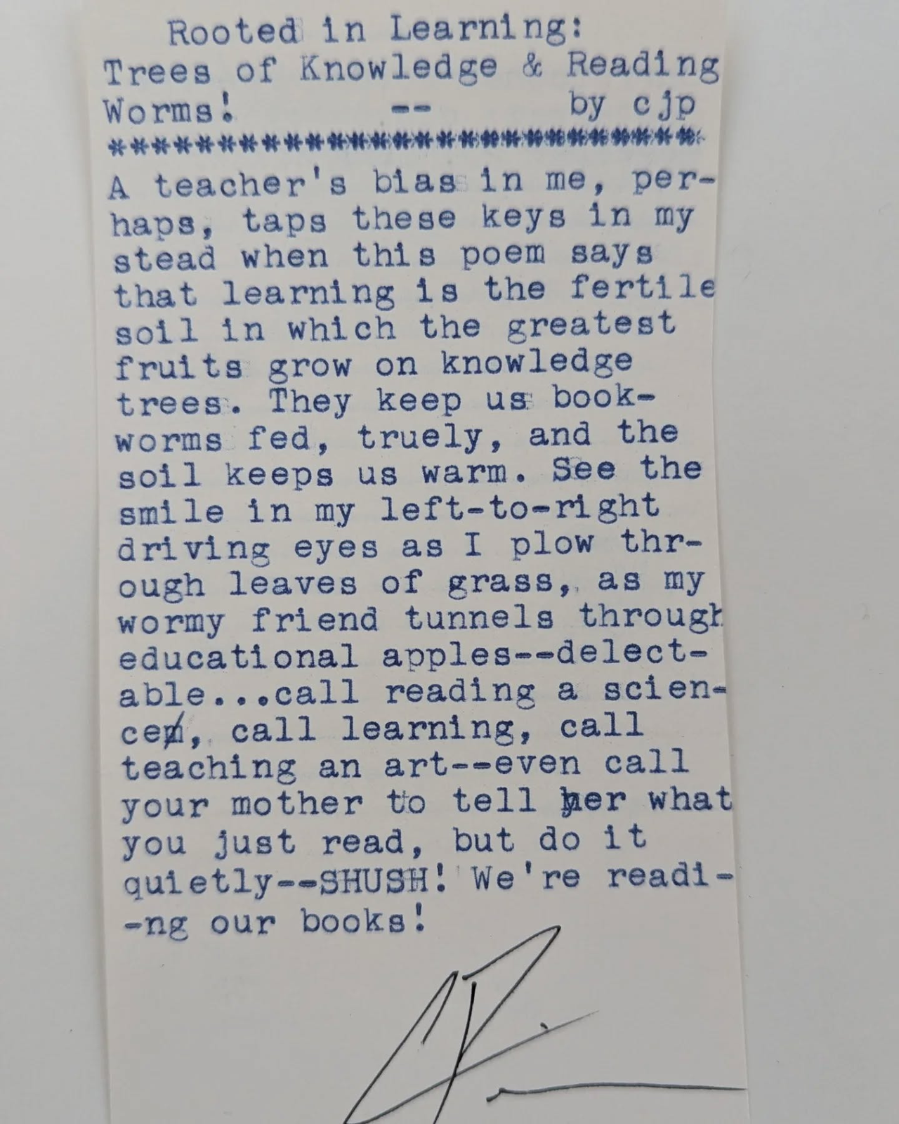 Additional archive image for Rooted in Learning: Trees of Knowledge & Reading Worms! by Chris the Poet