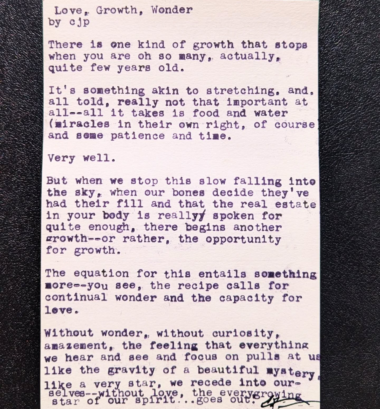 Additional archive image for Love, Growth, Wonder by Chris the Poet