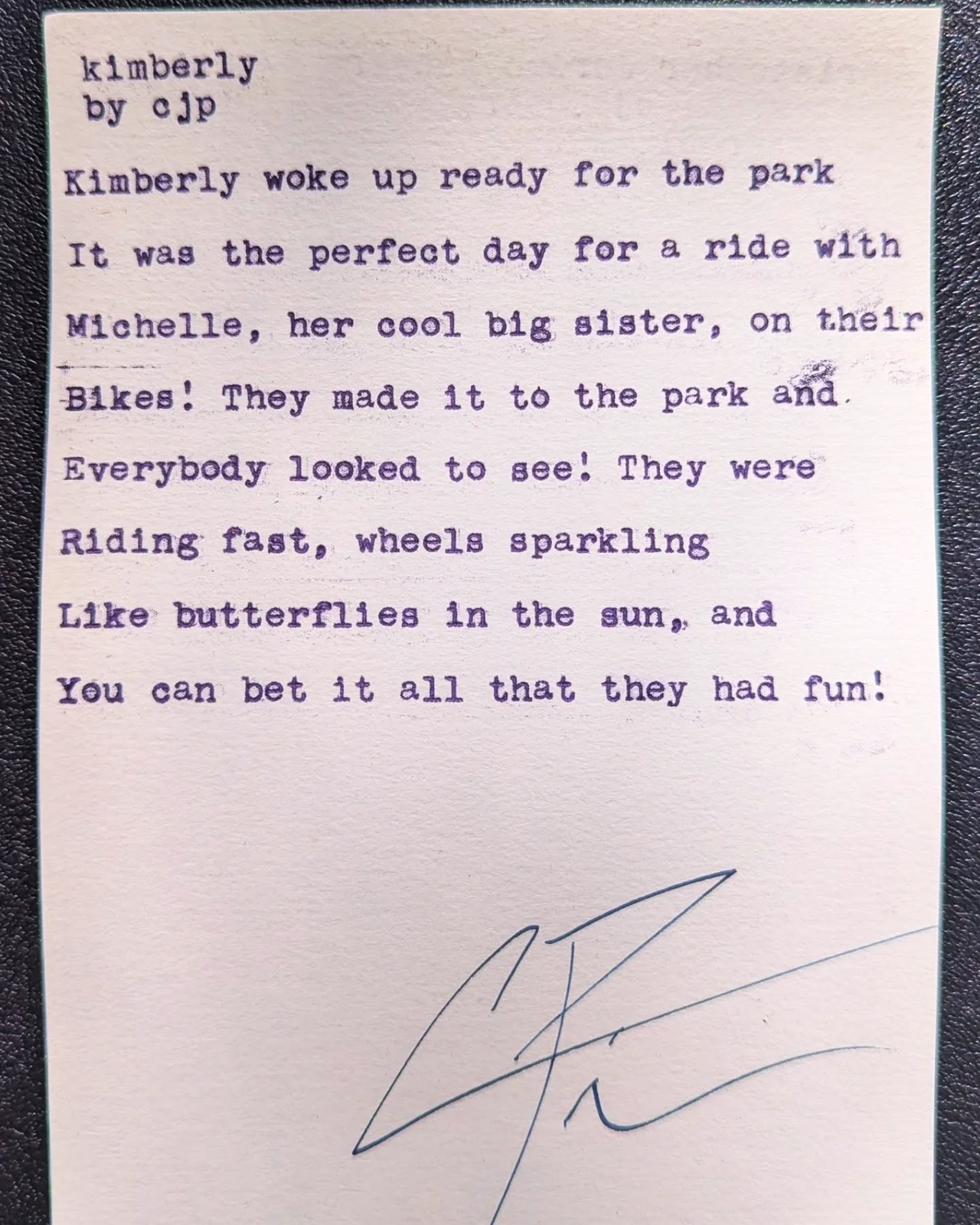 Additional archive image for Kimberly by Chris the Poet