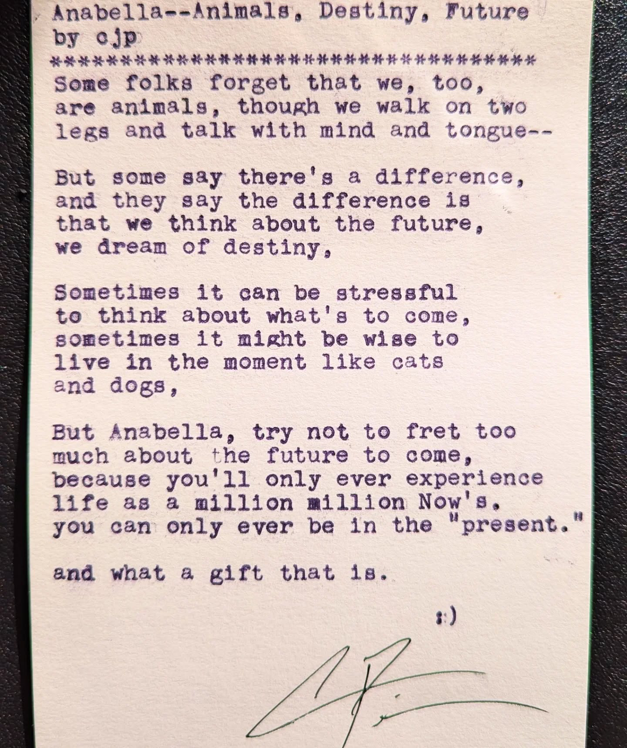 Additional archive image for Anabella--Animals, Destiny, Future by Chris the Poet