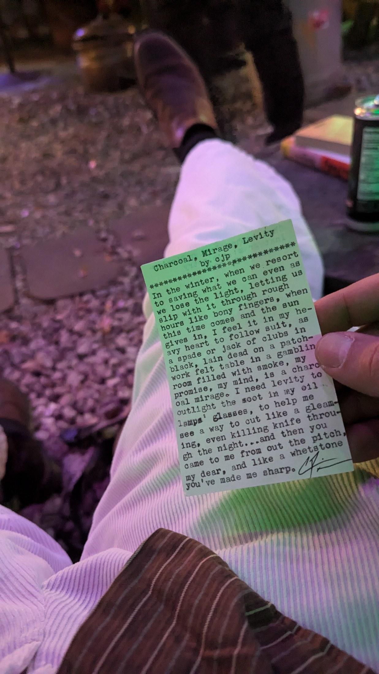 Original typewritten poem Companion, Unique, Loyalty by Chris the Poet
