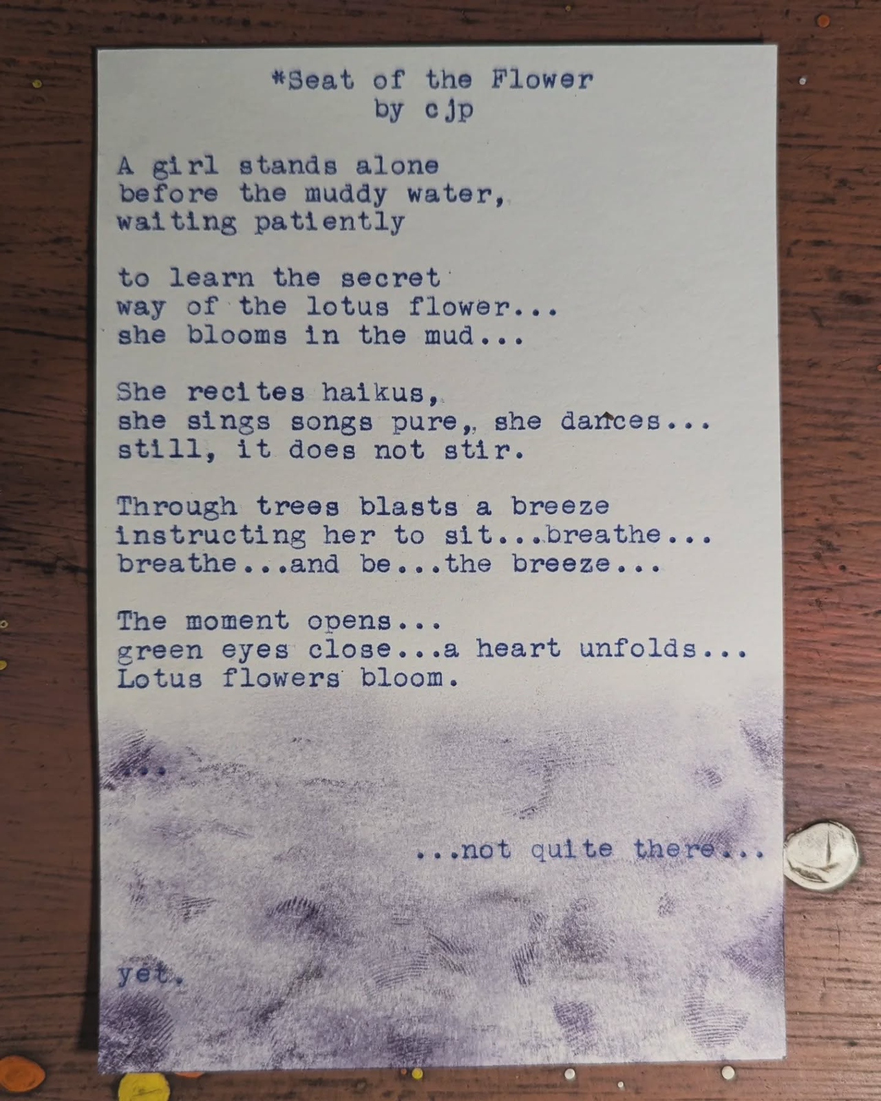 Additional archive image for Seat of the Flower by Chris the Poet