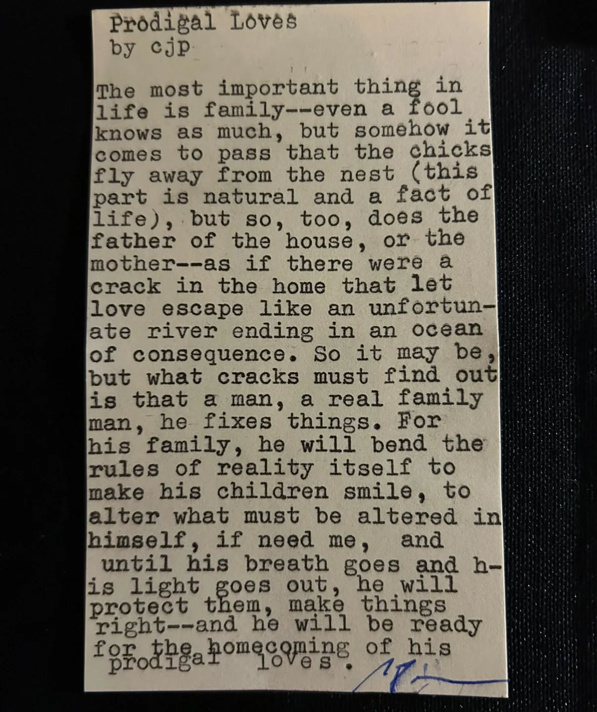 Additional archive image for Prodigal Loves by Chris the Poet