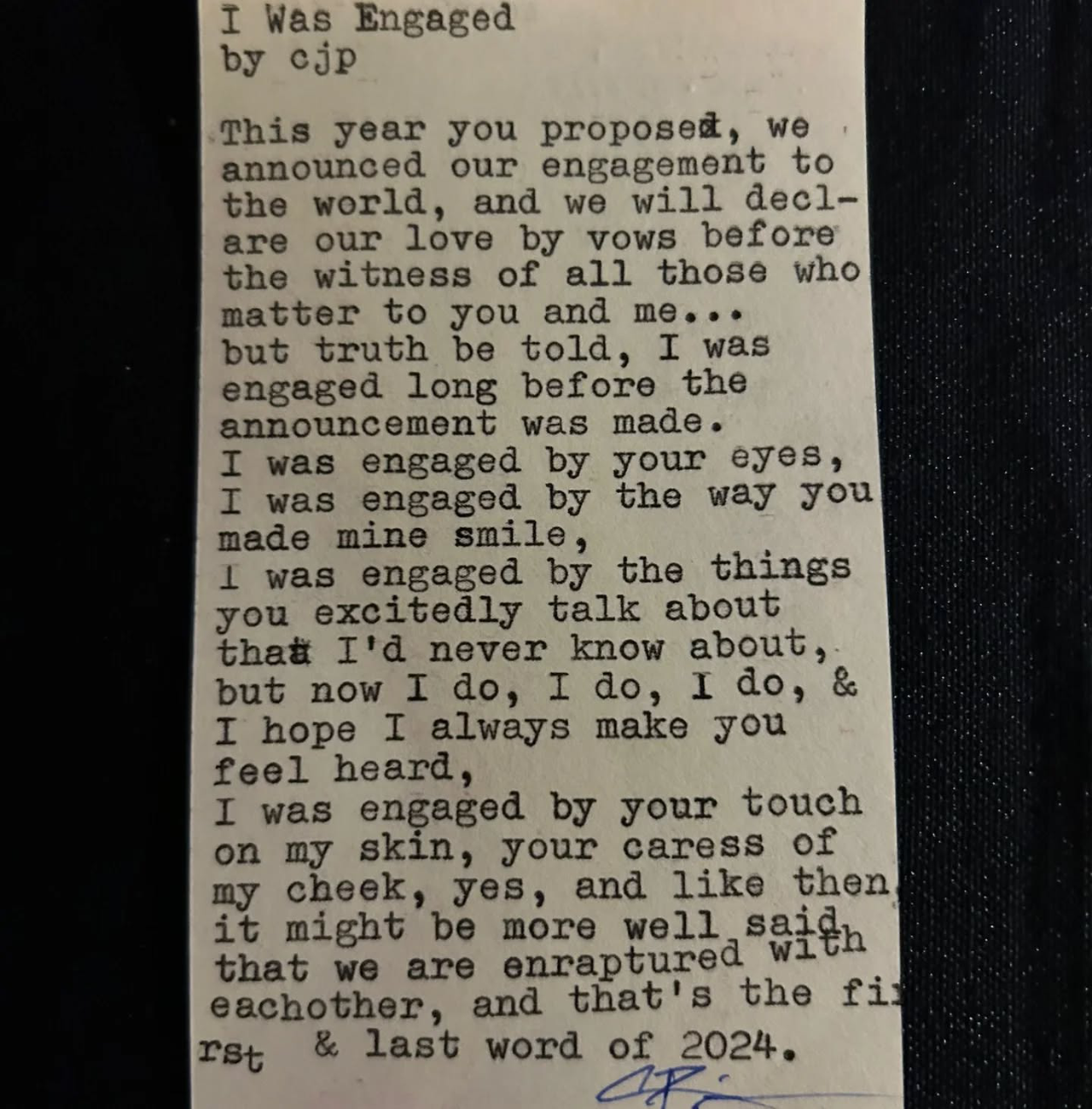 Additional archive image for I Was Engaged by Chris the Poet