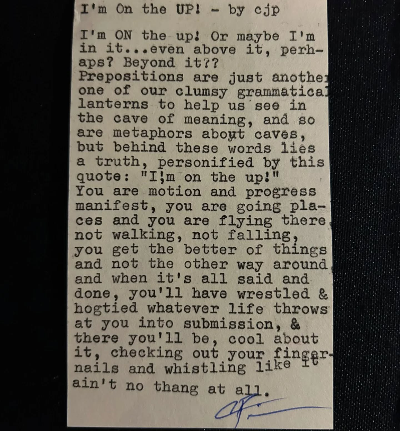 Additional archive image for I'm On the UP! by Chris the Poet