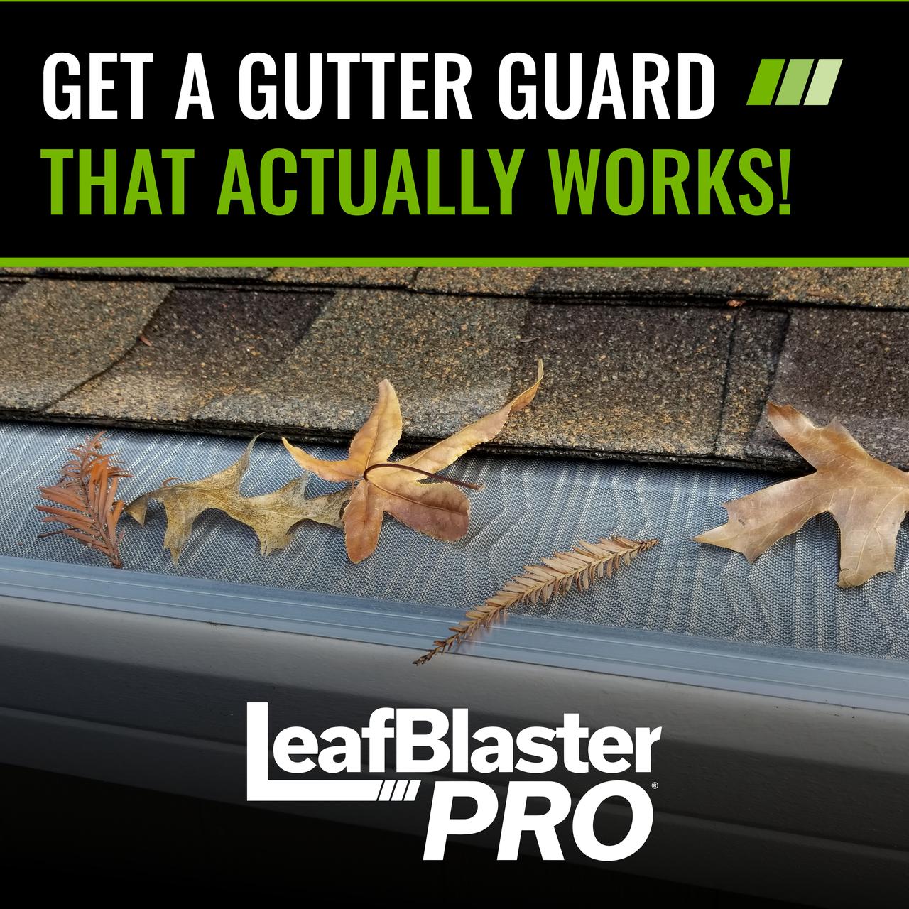 LeafBlaster Pro stainless steel micro-mesh gutter protection