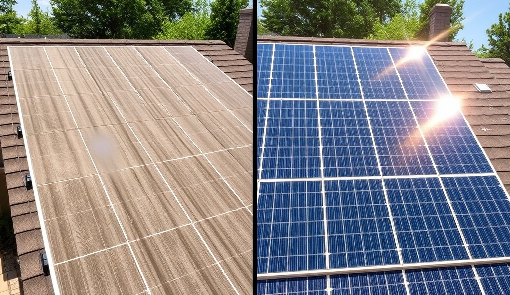 Solar Panel Cleaning cleaning result