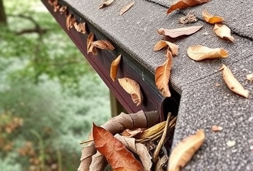 Gutter Cleaning before cleaning