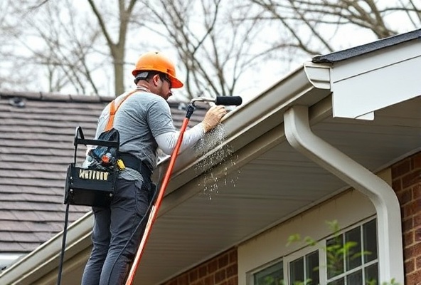 Professional gutter cleaning service