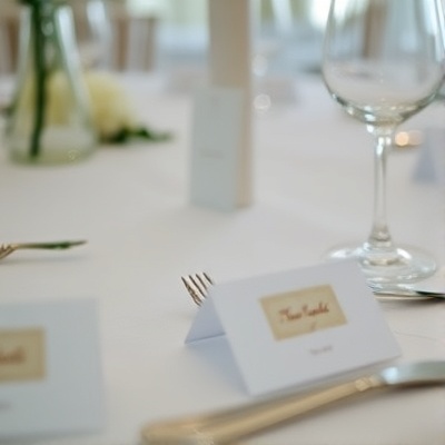 Detail shot of table setting