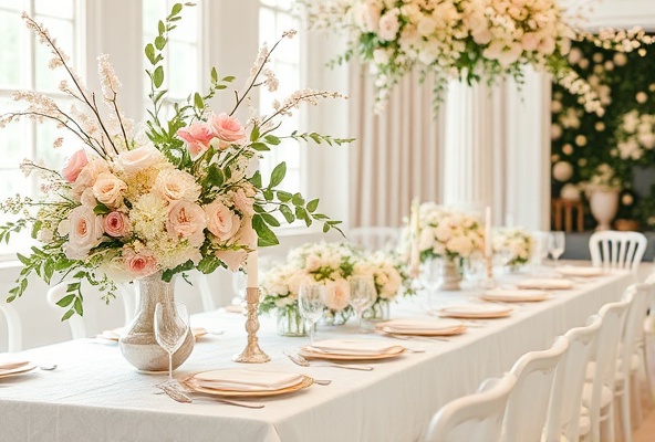 Spring wedding inspiration with pastel flowers