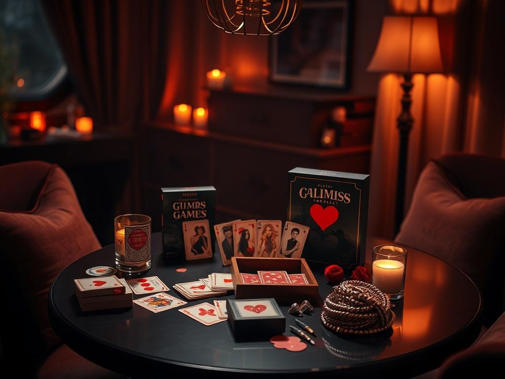 A high resolution of the Intimate Games for Couples set
