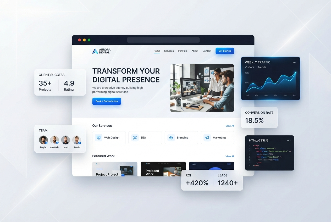 DG DIGITAL WEBTEAM - Premium website design and development showcase