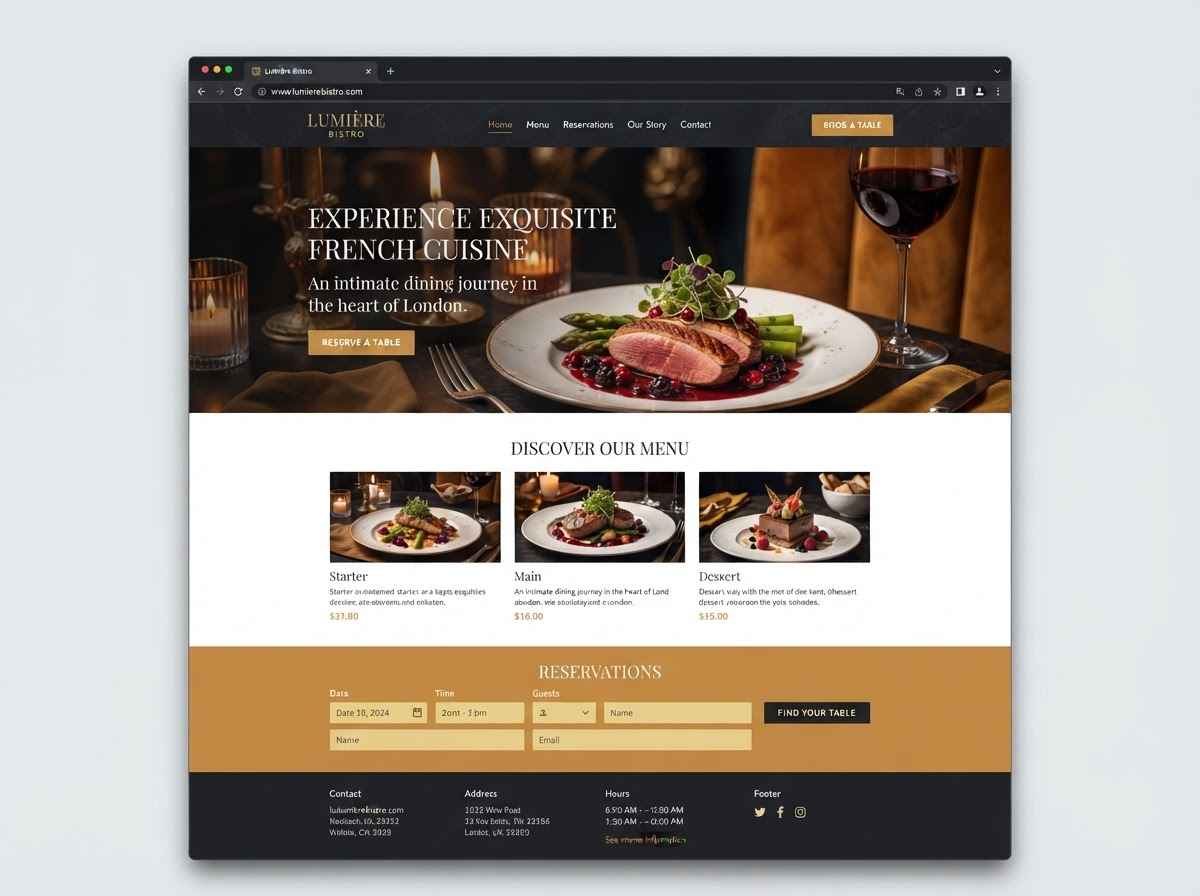 Fine Dining Restaurant - Restaurants demo project by DG DIGITAL WEBTEAM