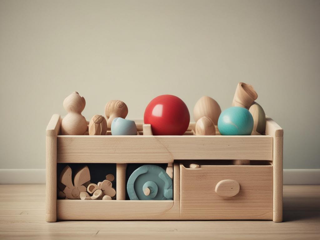 wooden storage box, toy organization, children, durable wood