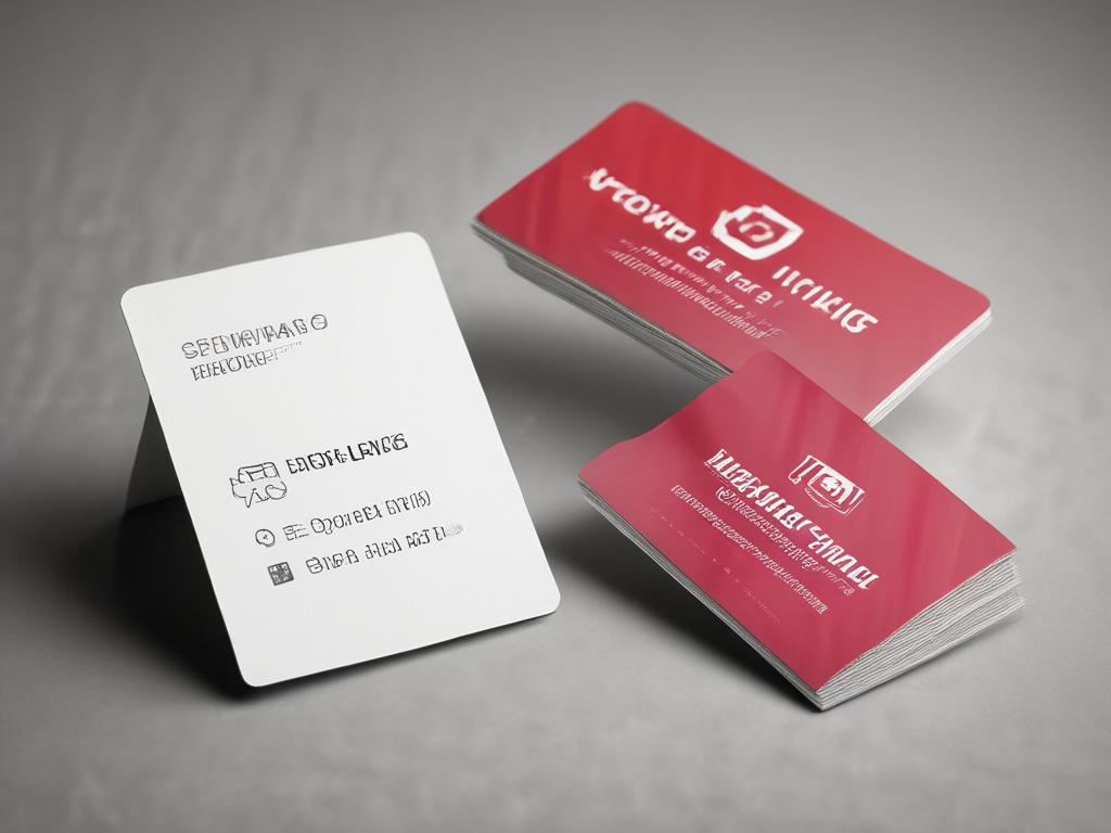 A close up, realistic high resolution of a business card