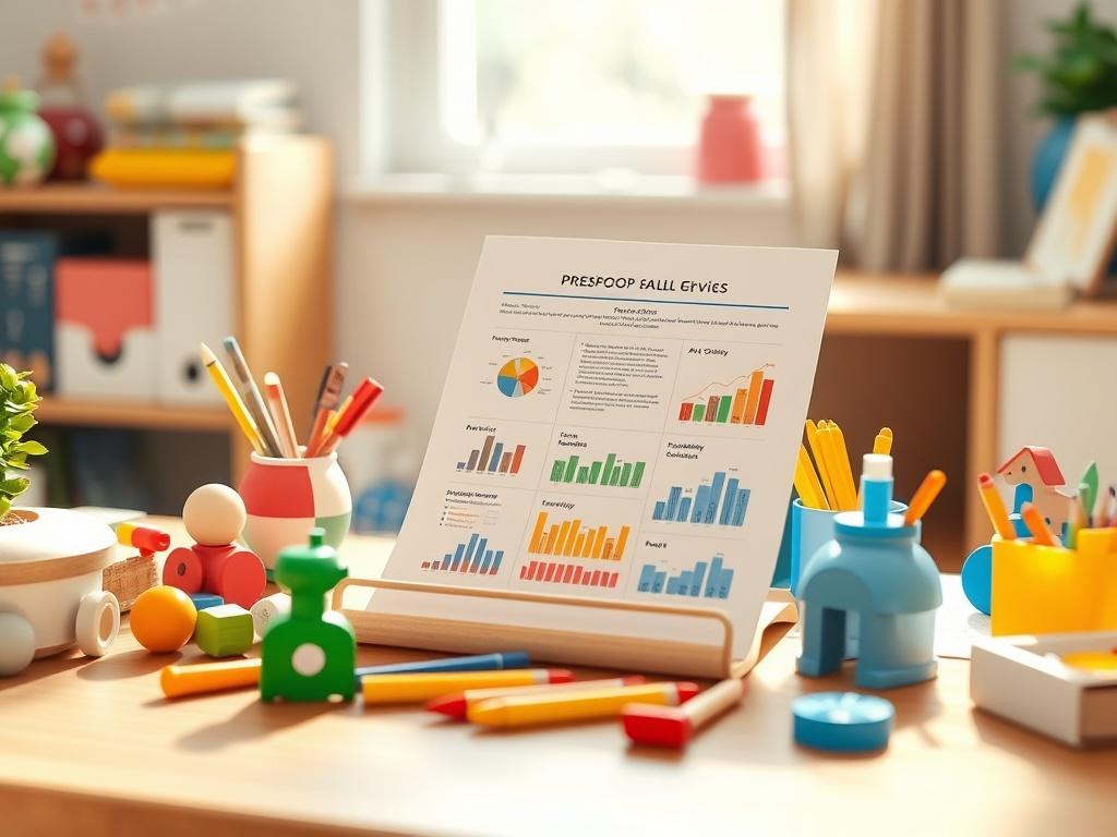 An engaging image of a well designed proposal document on