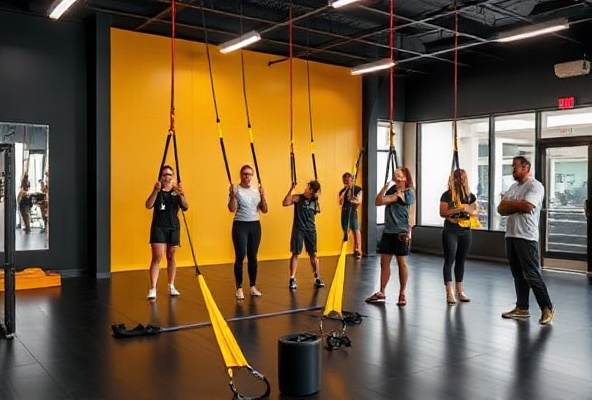 Studio atmosphere and community preparing for class