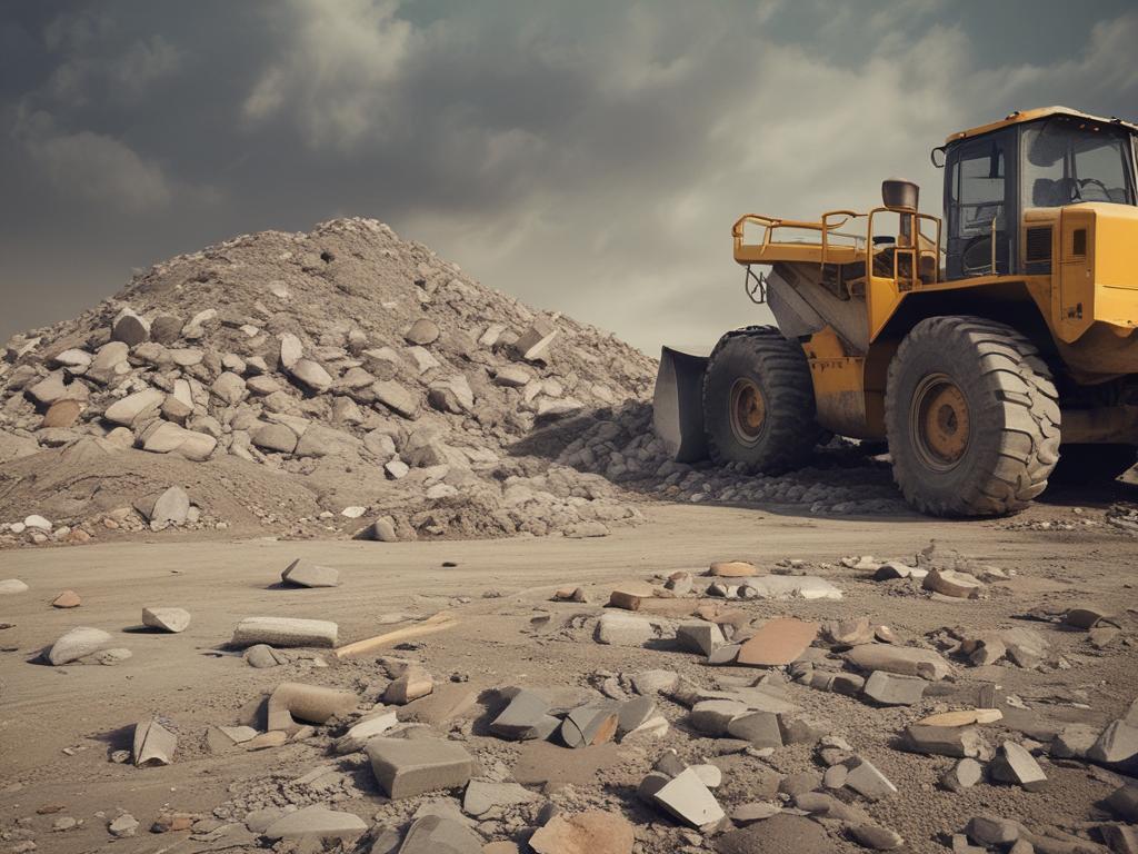 construction debris removal, construction site, waste disposal