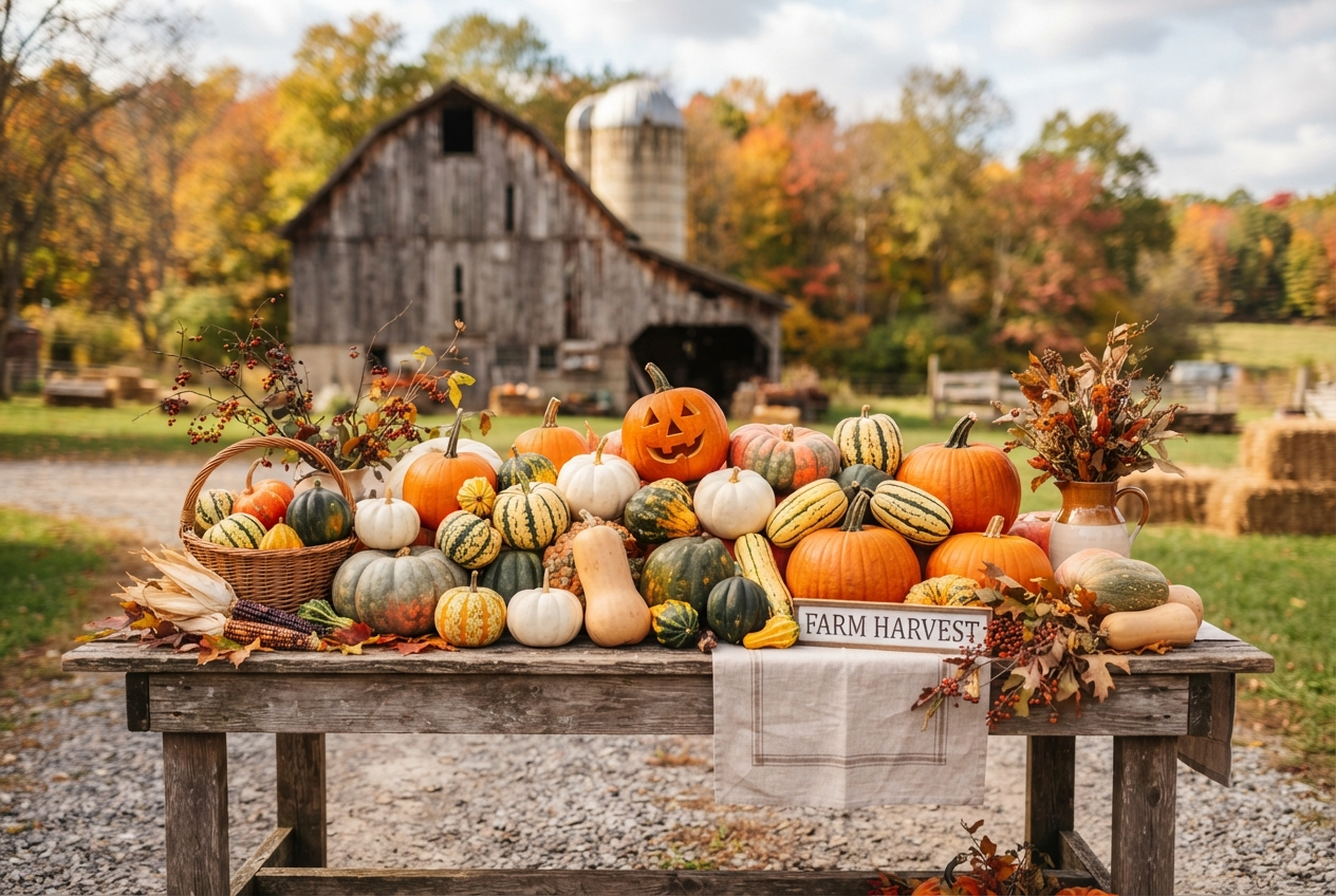 Pumpkins and winter squash