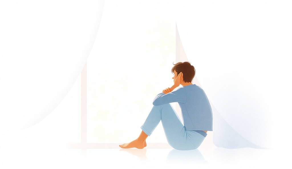 Peaceful moment of reflection and clarity