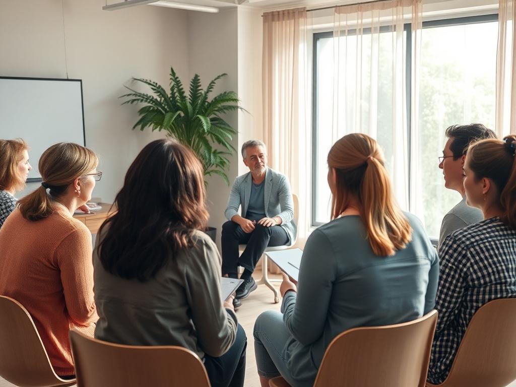 An inviting workshop space filled with soft natural light, showcasing