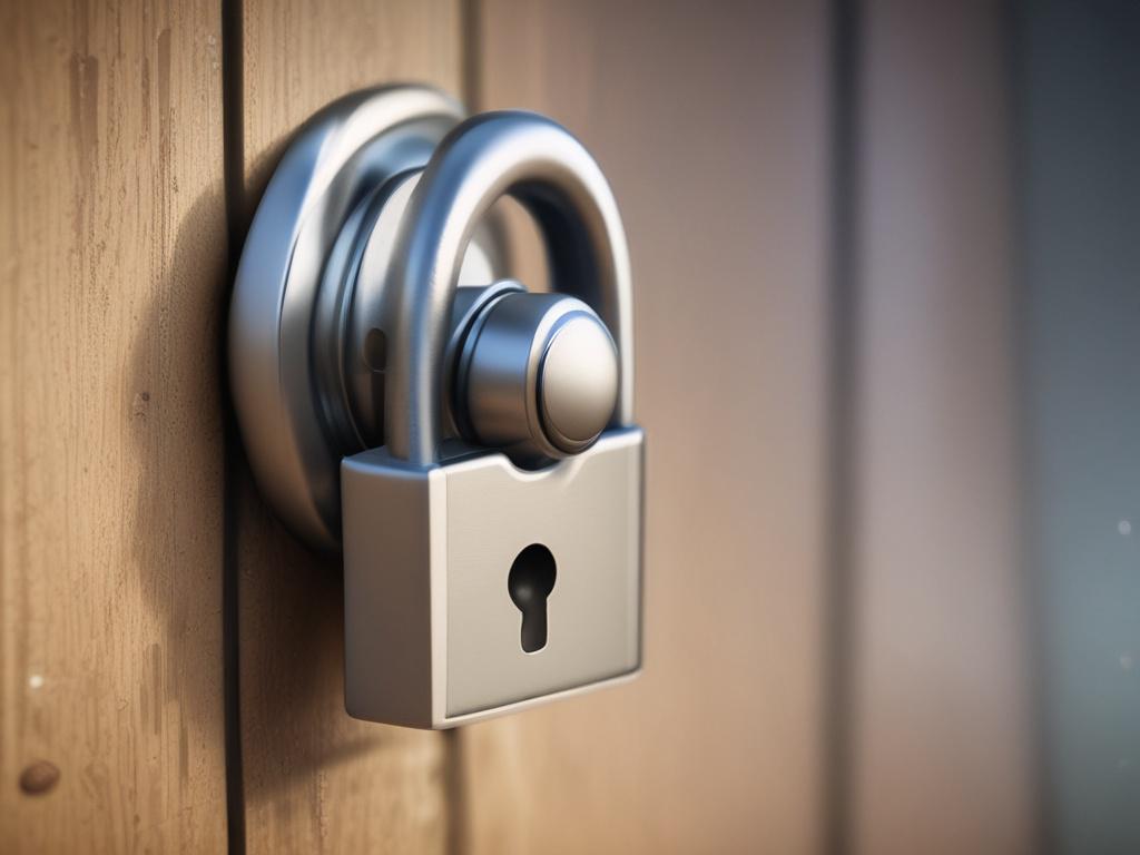 A close-up shot of a secure lock on a digital background, representing data security and protection. The focus should be sharp on the lock, with a blurred background of binary code to symbolize the digital world. The color scheme should predominantly feature the primary color rgb(50, 170, 39) to create a harmonious and professional look.