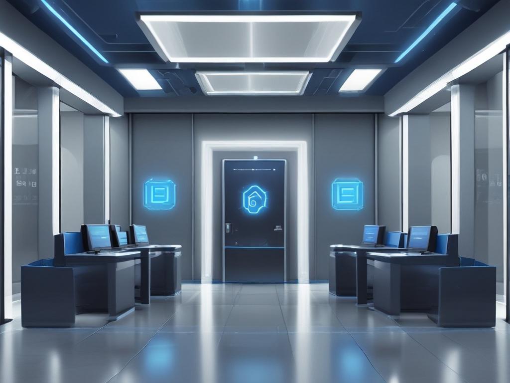 A digital representation of a trustless transaction, showcasing a secure