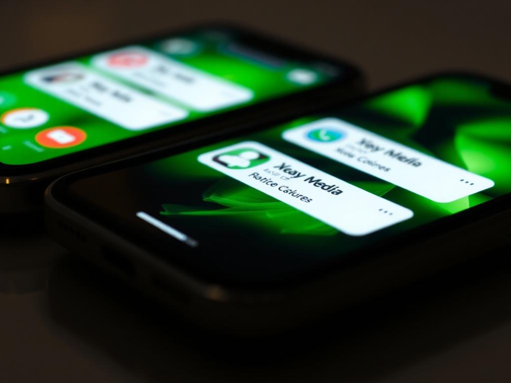 A close up image of a smartphone displaying social media