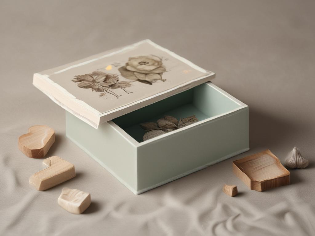 keepsake box, personalized gift, memory storage, elegant design