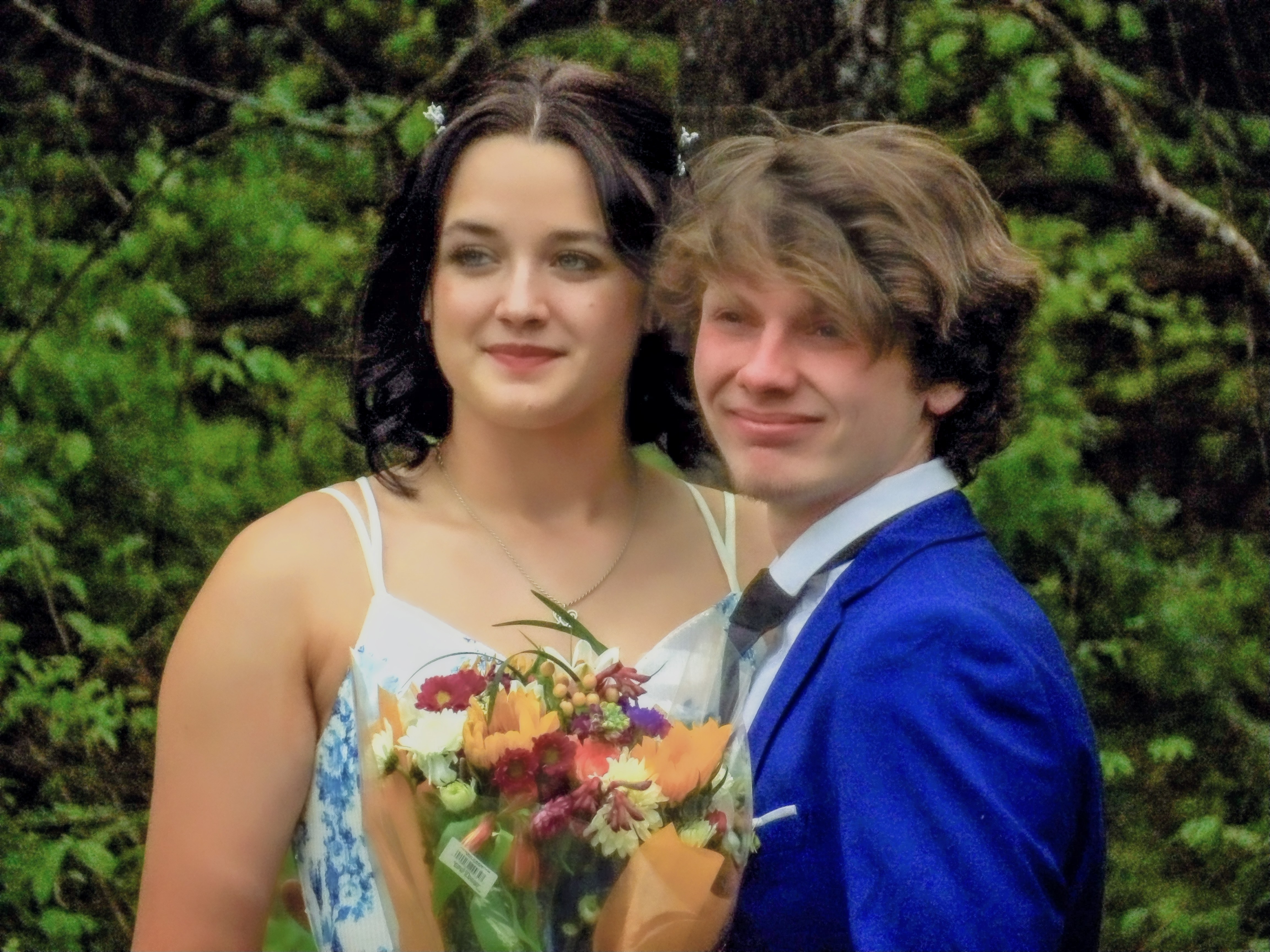 Engagement couple portrait