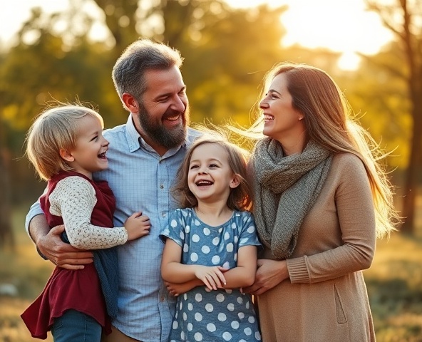 Family portrait moment