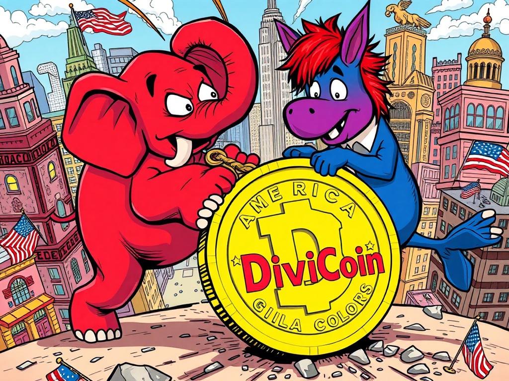 A vibrant comic style illustration of a red elephant and