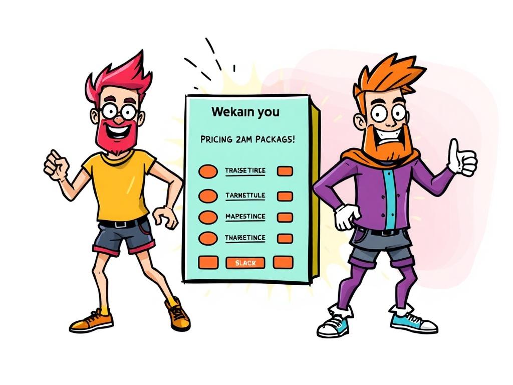 Design a colorful comic style illustration showcasing three distinct tiers