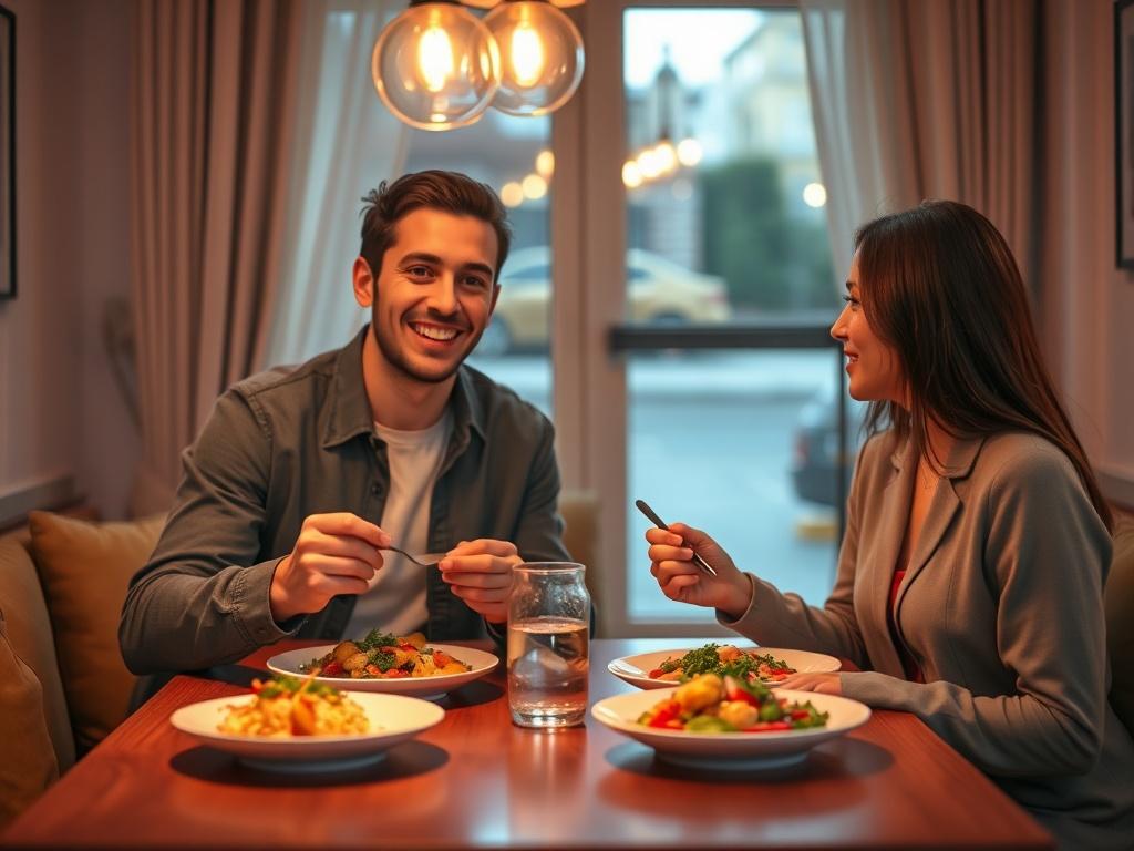 An inviting, high resolution image of two individuals enjoying a