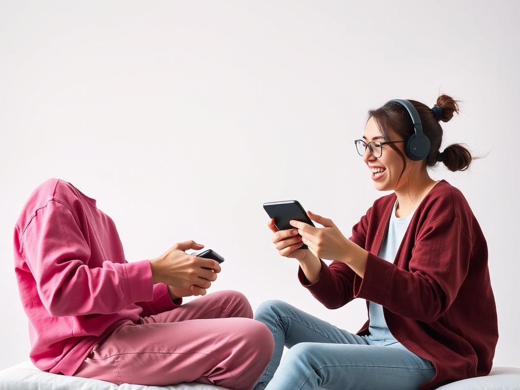 A dynamic, high resolution image showcasing two individuals playing a