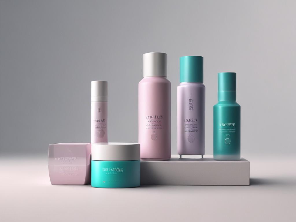 A close up of a high quality skincare product bottle