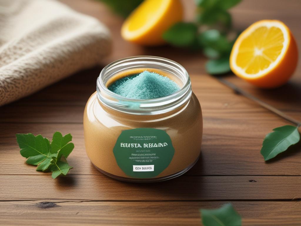 A realistic high resolution of a jar of Revitalizing Body