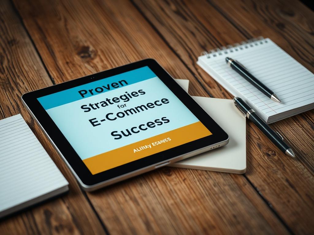 A hyper realistic close up of an eBook titled 'Proven