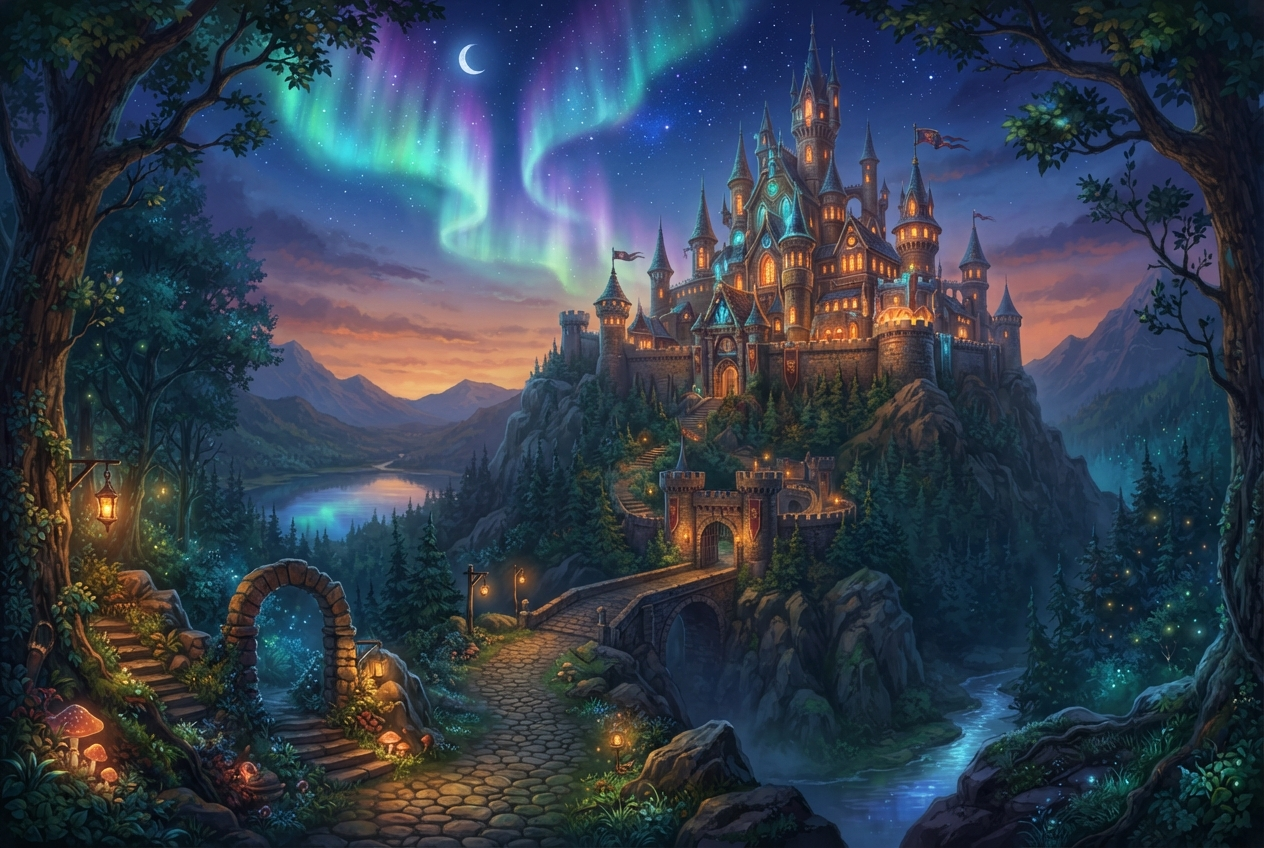 Enchanted Castle Background