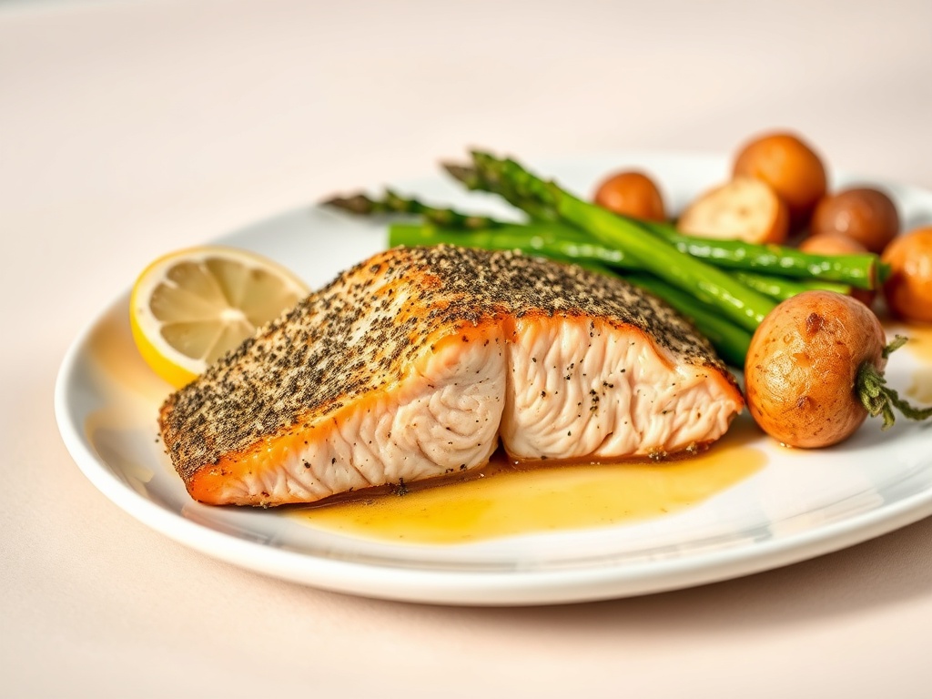 Italian-Style Fresh Salmon Steak: Premium Perfection