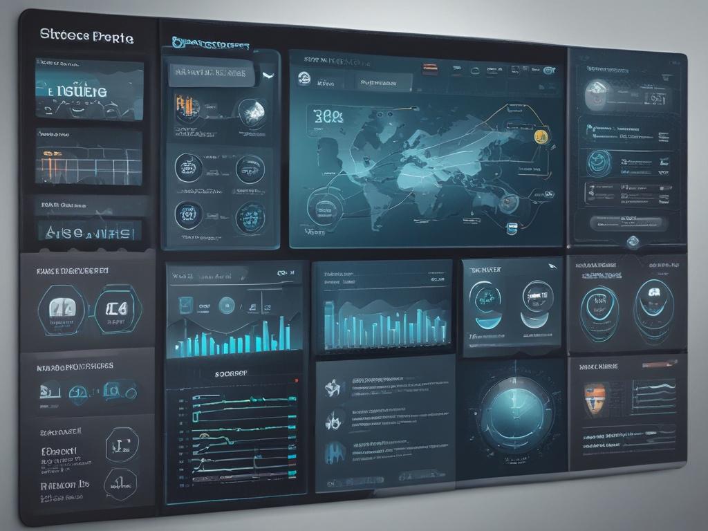 A detailed, high resolution image of a modern cybersecurity interface