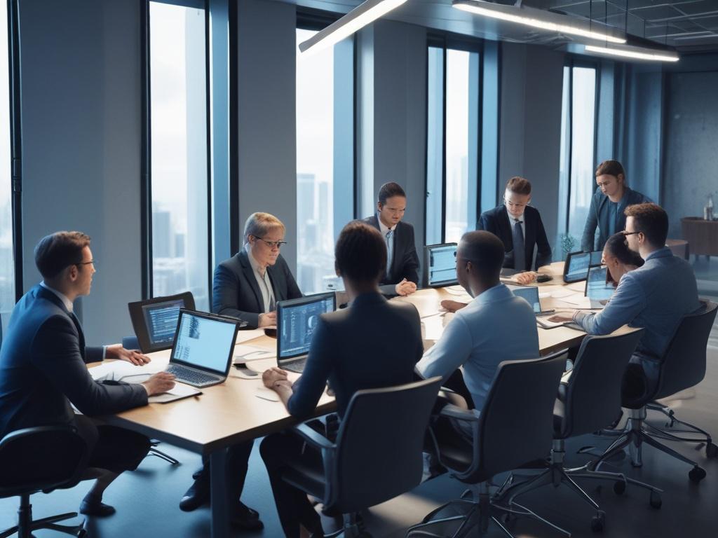 A high resolution image of a diverse group of cybersecurity