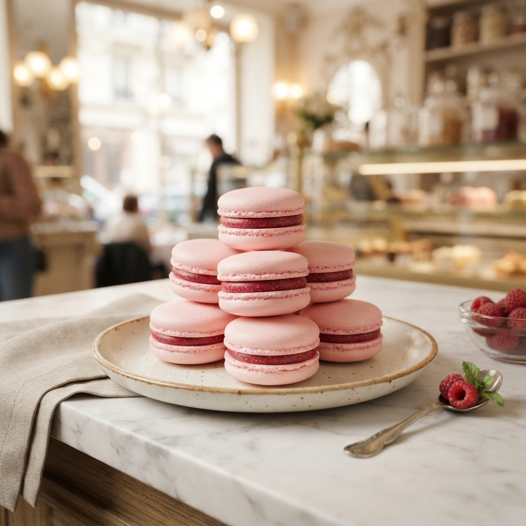Raspberry Macaron