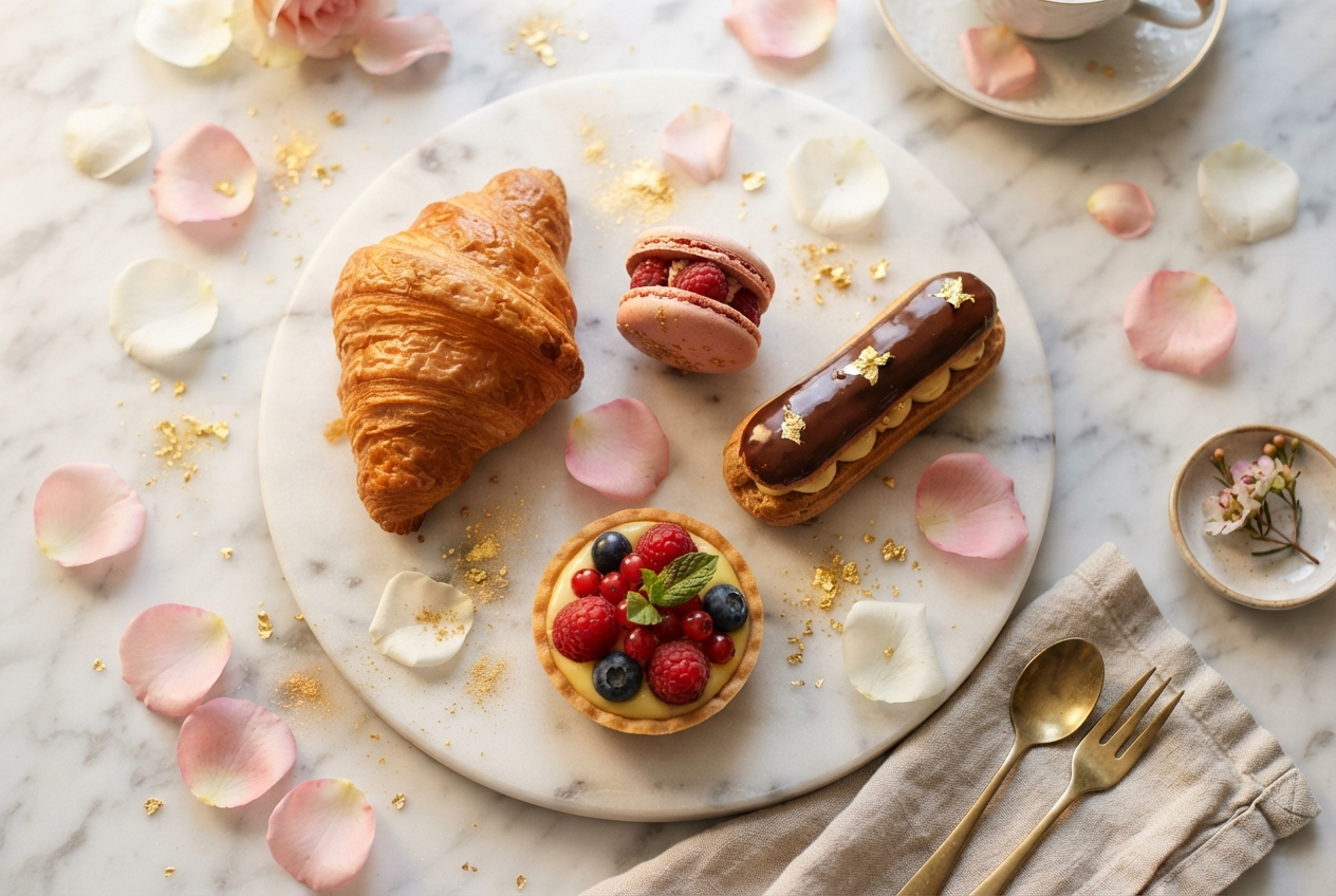 Assorted French pastries