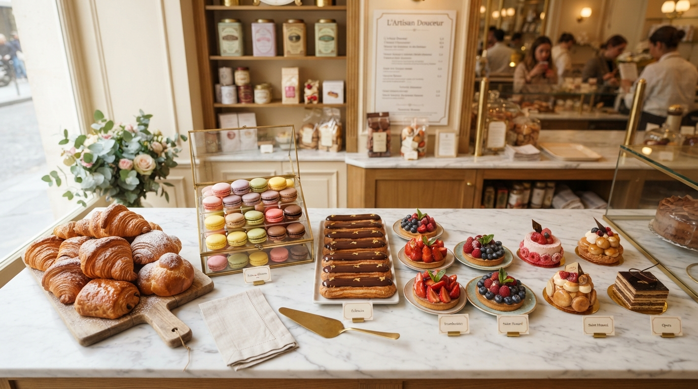 Beautiful French pastries
