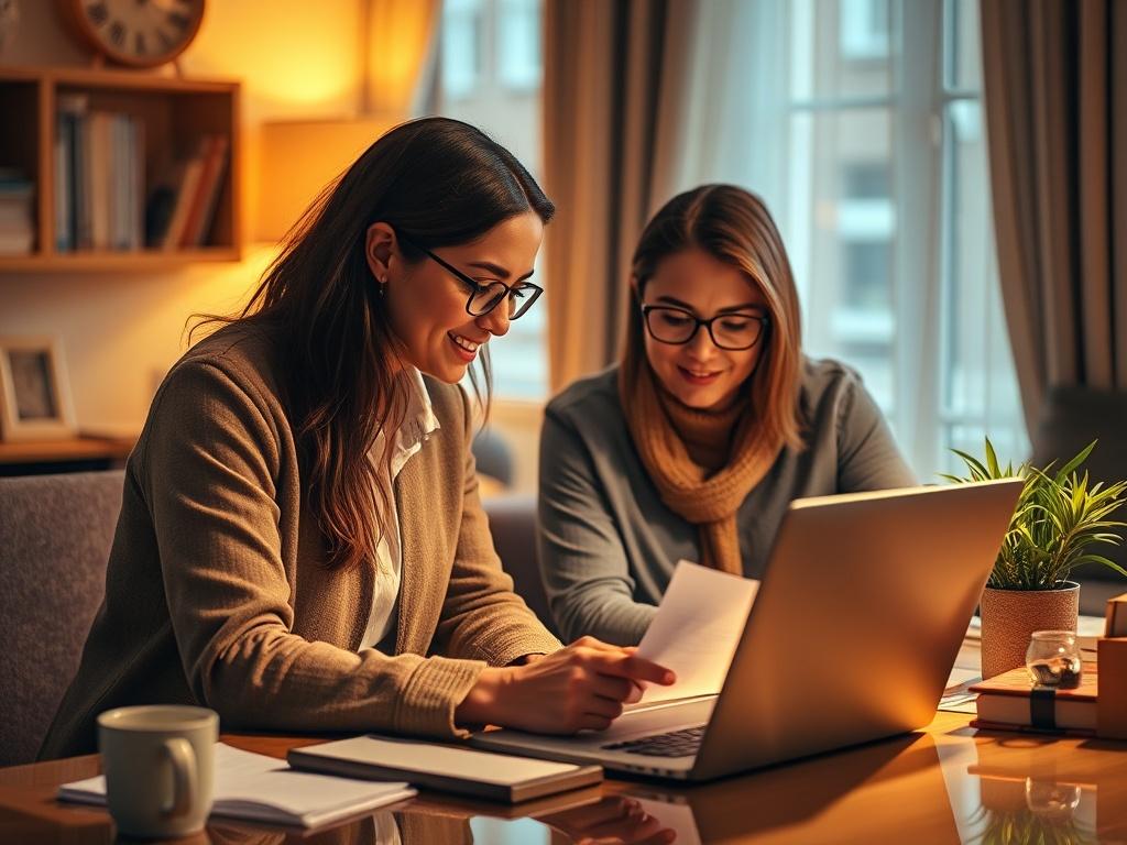 A high resolution image of a travel consultant discussing plans