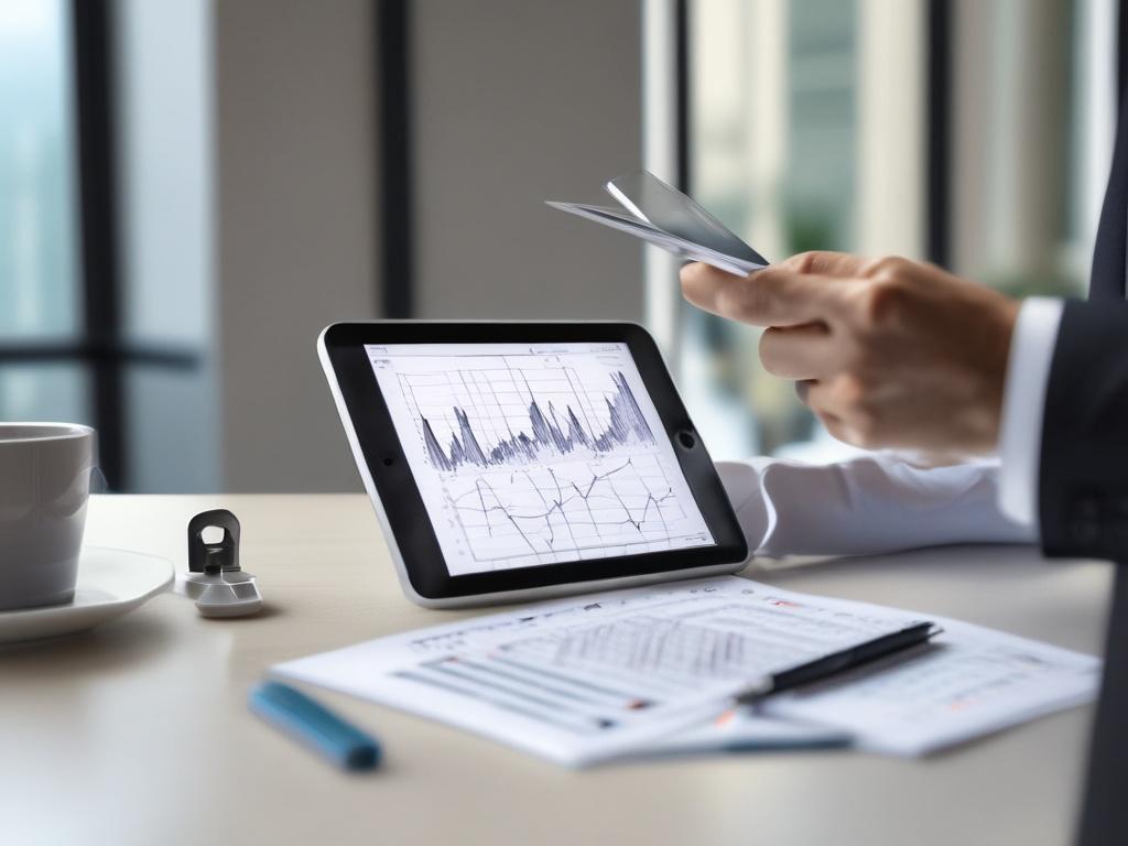 A close up shot of a business consultant pointing at