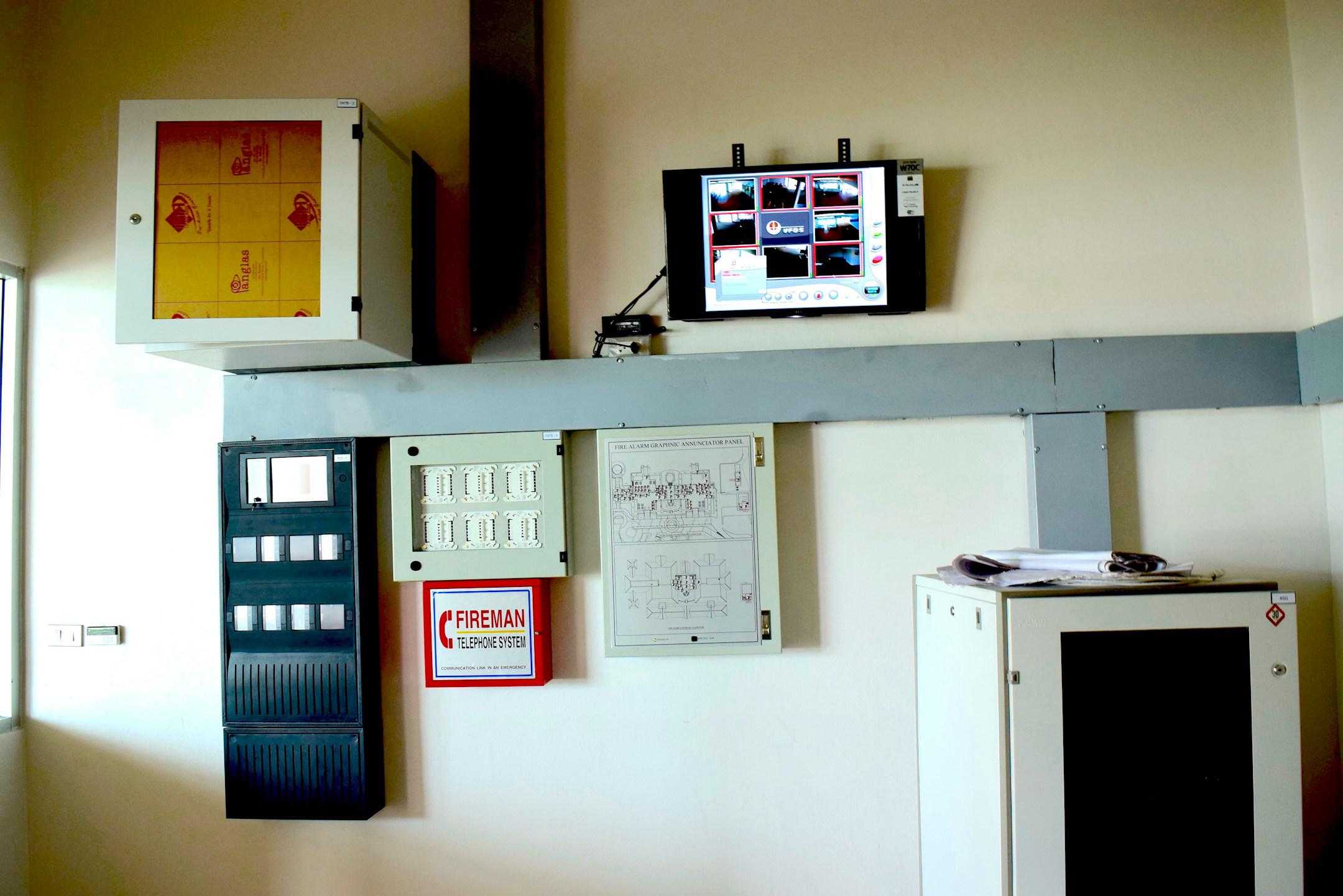 The electric control room in Lampang airport.
